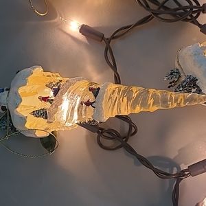 Vintage Thomas Kincaid by Ashton Drake Christmas icicle lights